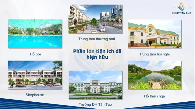 Cơ hội sở hữu đất E. City Tân Đức, Long An, giá: 1.1 tỷ/125m2, SHR TC 100% XDTD