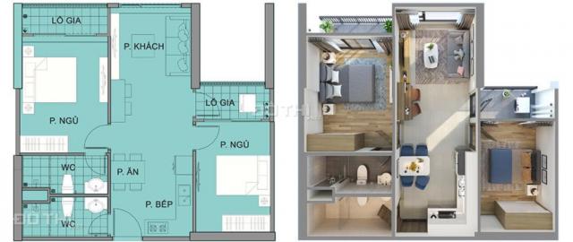 1,71 tỷ sở hữu ngay căn 2PN 2WC 61.7m2 dự án Vinhomes Smart City, ký trực tiếp chủ đầu tư