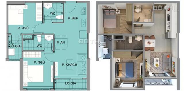 Căn hộ 2 PN Vinhomes Smart City chỉ với 520tr (30% GTCH)