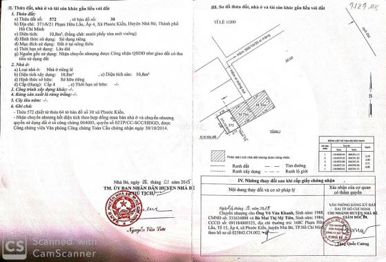 Bán nhà hẻm đường Phạm Hữu Lầu, 40m2 sổ hồng riêng, giá 1.38 tỷ (Giá thật - Nhà thật)
