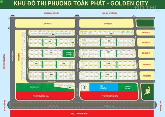 Chỉ từ 369tr/nền 65m2, 100% thổ cư, SHR thuộc KĐT Phương Toàn Phát Golden City