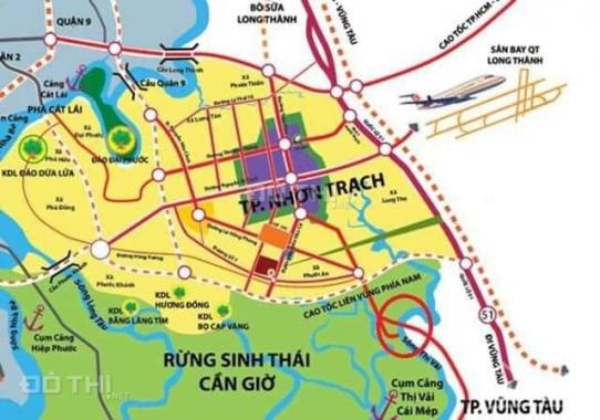 Bán đất nền sân bay Long thành, đối diện cổng chính vào sân bay, giá 15 triệu/m2