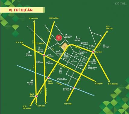 Cần Bán đất thổ cư xây dựng tự do mặt tiền Quốc lộ 14, Chánh Phú Hòa, Bến Cát 75m2 giá 650tr, SHR