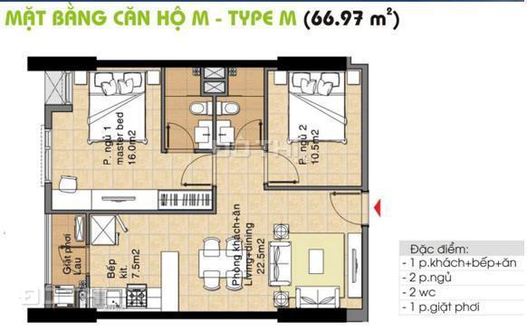 Cho thuê CH Era Town 2pn, giá 7tr/tháng, đường 15B, Phú Mỹ, Quận 7, lh 038.4549.468