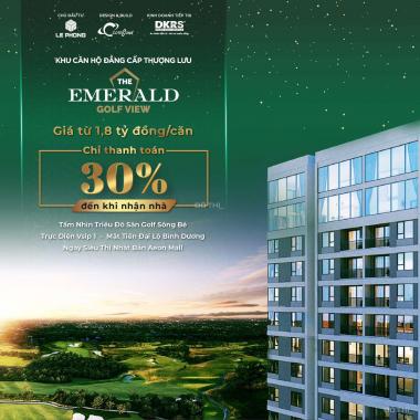 Căn hộ cao cấp The Emerald Golf View, đối diện Aeon Mall, ngay KCN Vsip, thanh toán 30% nhận nhà