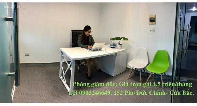 Cho thuê văn phòng trọn gói 4,5 triệu/th đường Cửa Bắc, Ba Đình, KV phố cổ, phòng 2-3 người