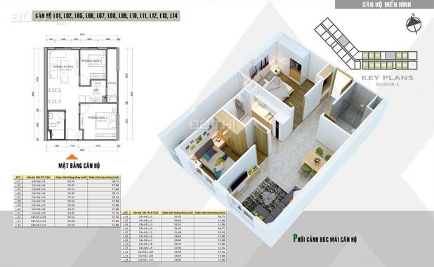 Bán căn 2pn + 1wc 55m2 tòa L Xuân Mai Complex giá 1 tỷ. Lh - 0982 511 503