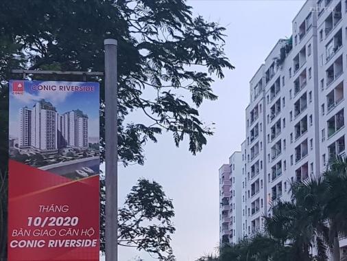 Căn hộ Conic Riverside Q8, DT 65,5m2 2PN căn góc giá 1.83 tỷ. Tháng 10/2020 nhận nhà