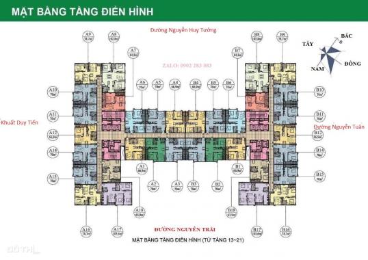 Cần cho thuê chung cư 282 Nguyễn Huy Tưởng, 70m2 có điều hòa, tủ bếp nhà mới chưa ở giá 8.5 tr/th