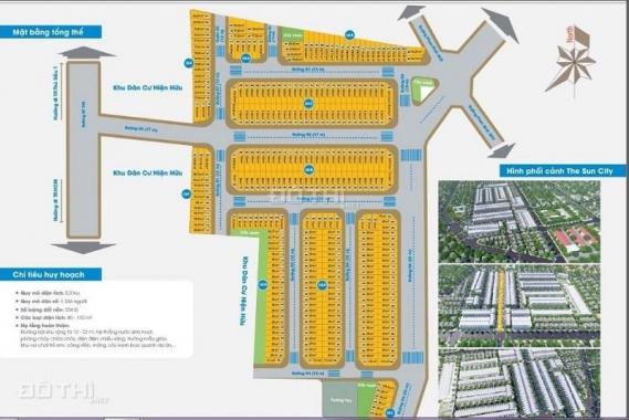 Bán đất nền dự án tại dự án The Sun City Thuận An, Thuận An, Bình Dương DT 85m2, giá 19,9 tr/m2