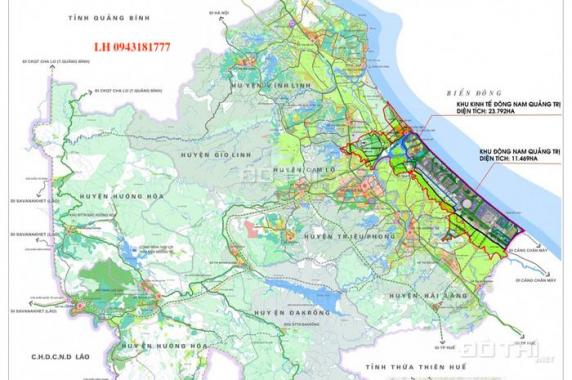 Bán đất mặt tiền đường trung tâm khu kinh tế Đông Nam - nối về cảng biển Mỹ Thủy