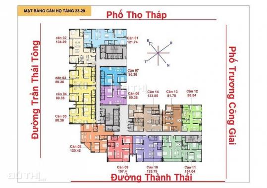 Bán căn 125m2, 4PN chung cư The Park Home - chung cư C22 Bộ Công An ngay sát công viên Cầu Giấy