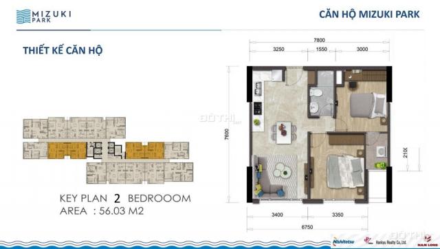 Bán căn hộ chung cư tại dự án Mizuki Park, Bình Chánh, Hồ Chí Minh, diện tích 56m2, giá 2.080 tỷ