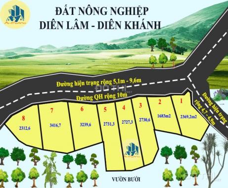 Chính chủ cần bán 1700m2 đất TCLN Diên Lâm, giá 185 triệu