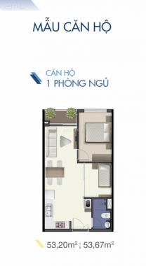 Bán căn hộ chung cư tại dự án Q7 Saigon Riverside, Quận 7, diện tích 53m2 giá 32 triệu/m2