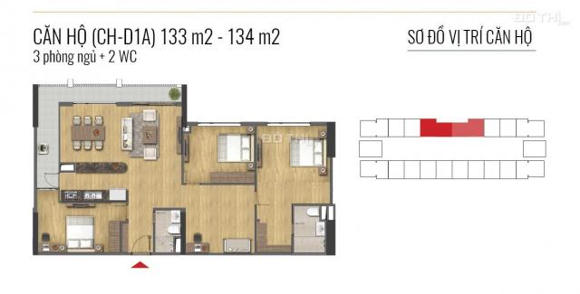 Căn hộ 4PN giá chỉ 26tr/m2 tại Khu Đô thị Thành phố Giao lưu