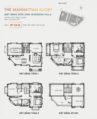 Bán biệt thự Vinhomes Grand Park, 225 - 400m2, 3 tầng, NH hỗ trợ 70%