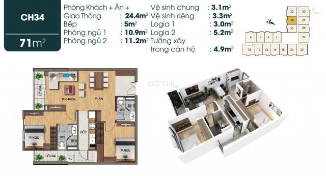 Bán căn hộ số 190 phố Sài Đồng - Long Biên - Hà Nội