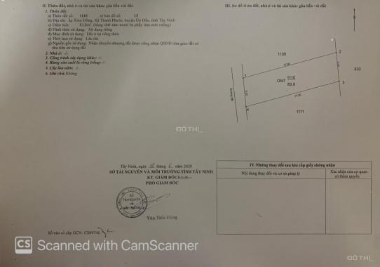 Cần bán nhanh lô đất cách ĐT 782 chỉ 800m, gần với KCN Phước Đông 2,5 cây số, 295 triệu hết lô đất