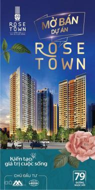 Mua nhanh để có nhiều lựa chọn tại dự án Rose Town 79 Ngọc Hồi giá chỉ 1,4 - 2,2 tỷ / Căn 2PN, 3PN