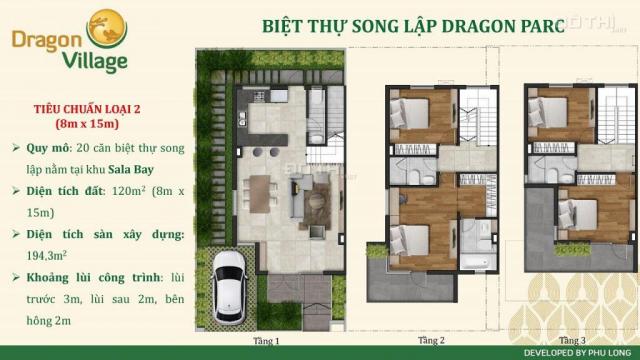 Bán nhanh căn song lập ngay công viên DT: 8x15m, giá 5.4 tỷ (bao hết). LH: 0902 746 319