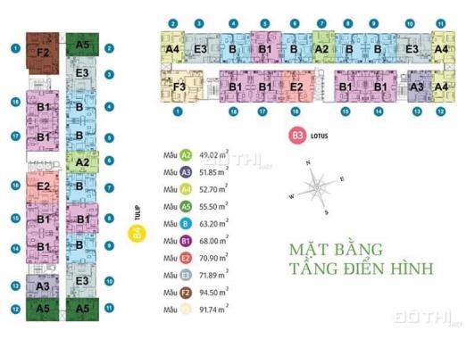 Green Town Bình Tân giá gốc cư dân bán căn hộ 2PN từ 49m đến 91.74m2