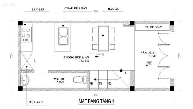 Nhà đẹp, giá rẻ Yên Nghĩa (chưa qua đê), TK hiện tại (4Tx33m2, 3pn) taxi lùi cửa, giá 1,83 tỷ