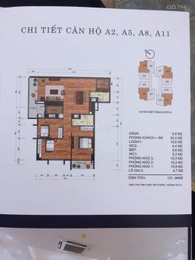 CC bán CH CC Thống Nhất Complex 82 Nguyễn Tuân, DT 122m2, 3PN, full NT, SĐCC, 4,4 tỷ, LH 0972858544