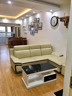 Bán căn góc 2 ngủ, 76m2 chung cư HH3C view hồ Linh Đàm full nội thất, chỉ việc tới ở