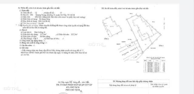 Nhà hẻm 340/ Quang Trung, phường 10, Gò Vấp, 294 m2, giá 20 tỷ thương lượng