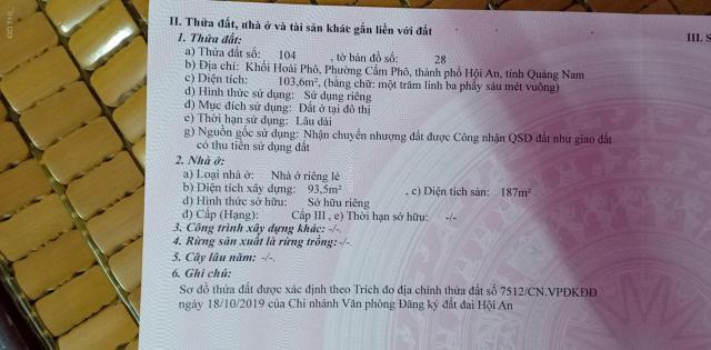 Bán nhà trung tâm phố cổ. Đường Phan Châu Trinh