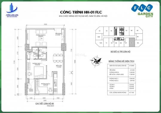 Căn hộ view đẹp chỉ có cước 340tr FLC Đại Mỗ