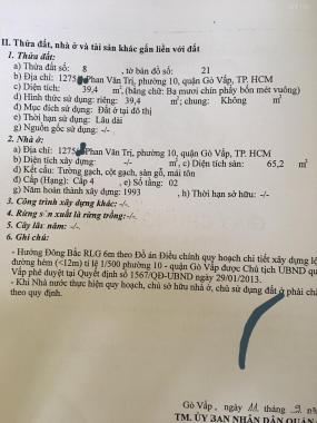 Bán nhà vị trí đẹp đối diện Cityland Phan Văn Trị, P. 10, Gò Vấp, DT 40m2, giá 4 tỷ
