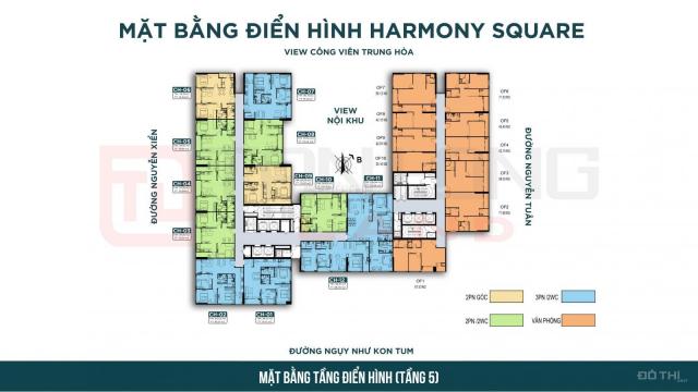 Bán căn hộ Harmony Square (DLC Complex) 199 Nguyễn Tuân đang ra mắt giá đợt 1 chủ đầu tư