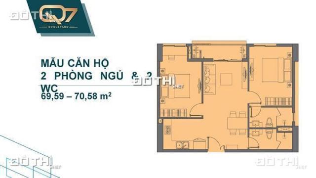 Bán căn hộ chung cư tại đường Đào Trí, Phường Phú Thuận, Quận 7, Hồ Chí Minh, DT 70m2, giá 2,9 tỷ