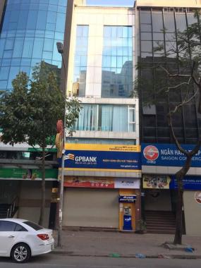 Cho thuê nhà mới thông sàn, thang máy mặt phố Khâm Thiên, Đống Đa. DT 90m2 x 5T, MT 5,5m, 80tr/th