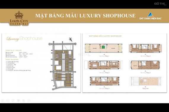 Liền kề, shophouse, biệt thự lâu đài phố 79 - 89tr/m2 tại Louis City Hoàng Mai, LH: 0986879946