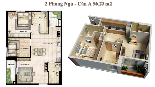 Cần bán nhanh CH Vision 1 Bình Tân, 56.19 m2, 2 phòng ngủ, giá ra nhanh 1.58 tỷ