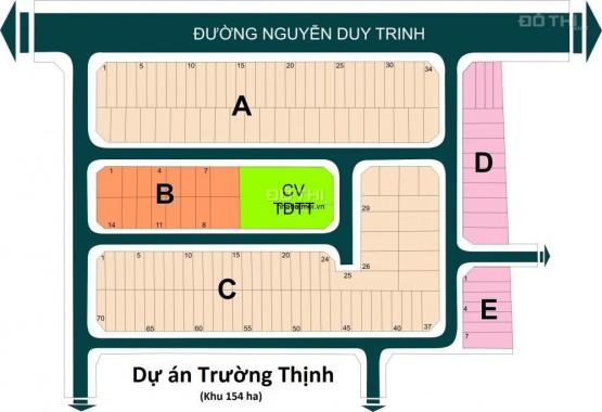 Mặt tiền Nguyễn Duy Trinh dự án Trường Thịnh, giá 75 tr/m2, đường nội bộ 44 tr/m2