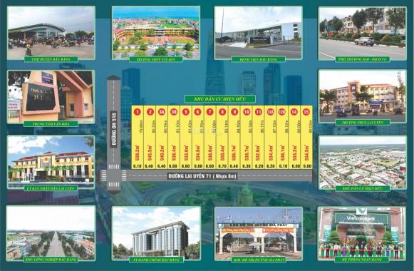 Đất thị trấn Lai Uyên, Bàu Bàng gần TTHC Bàu Bàng, 350tr sở hữu ngay, hỗ trợ vay 70%. LH 0971763424