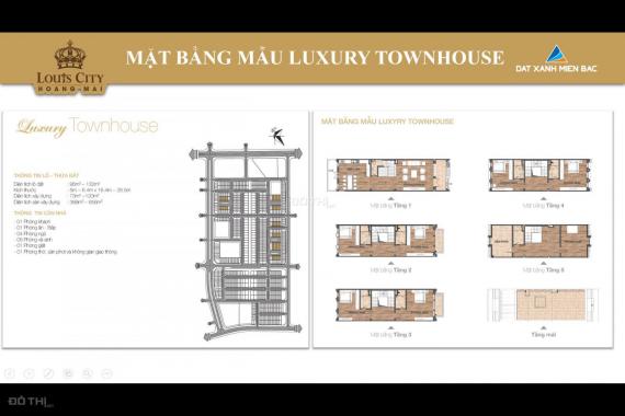 Liền kề, shophouse, biệt thự lâu đài phố từ 80tr/m2 Louis City Hoàng Mai, LH: 0986879946