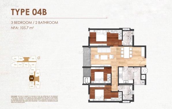 Bán căn 3PN, DT 105.7m2 tại dự án E2 Yên Hoà (Chelsea Residences) T10 nhận nhà. LH 0396993328 Trang