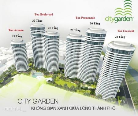 Cho thuê căn hộ 1 - 3 phòng ngủ giá tốt tại City Garden Q. Bình Thạnh. LH: 0909755794 Mr Duy