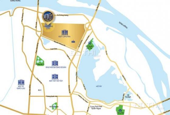 Căn 3PN lớn nhất Sunshine City giá chỉ chưa đến 4 tỷ - 116m2 full nội thất ngoại nhập, dát vàng