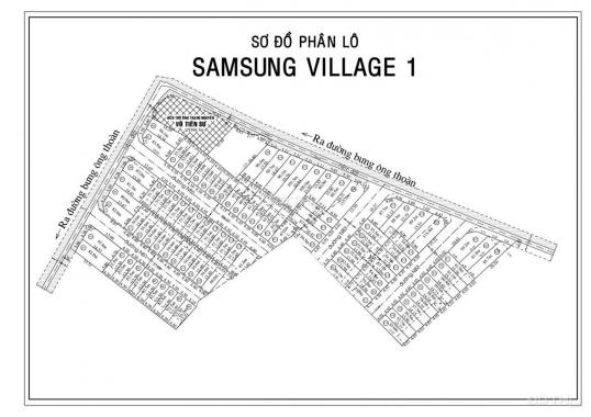 Bán đất đường Bưng Ông Thoàn khu công nghệ cao Samsung Villa, đường 10m diện tích 60m2 giá: 3.1 tỷ