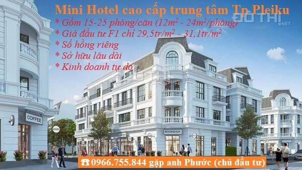 Bán gấp dãy khách sạn mini hotel cao cấp 4 tầng ngay trung tâm hành chính thành phố Plei Ku