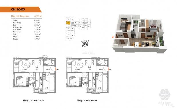 Chính chủ cần sang nhượng ngay căn 2PN 2WC, diện tích 67m2 tại đại lộ Chu Văn An