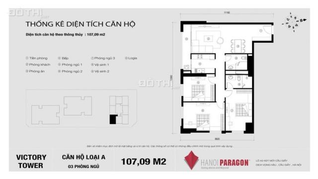 CHCC 3PN Hà Nội Paragon 107m2, view bể bơi, CK 7%, tặng sổ TK 50tr, T1/2021 giao, LH 0931795836