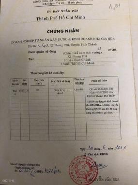 Đất nền khu dân cư Gia Hòa, Quốc Lộ 50, xã Phong Phú, Bình Chánh