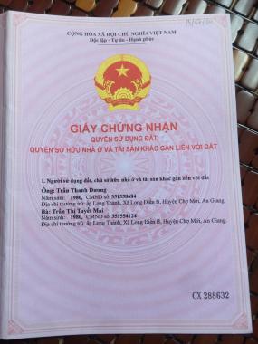 Chính chủ cần bán gấp nhà đất tại huyện Chợ Mới - An Giang